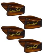 Thumb Picks Golden Gate GP-4T Large Tortoise, pacote com 4 Thumb Picks Golden Gate GP-4T Large Tortoise, pacote com 4