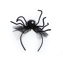 Tiara 25cm Aranha Peluda Divertida Halloween para Fantasia Temática