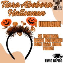 Tiara Abobora Halloween Dia Bruxa Festa Fantasia Susto Tiara Abobora Halloween Dia Bruxa Festa Fantasia Susto