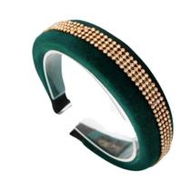 Tiara Acolchoada Arquinho Feminina Arco Pedras Brilhantes