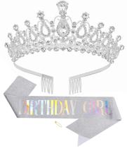 Tiara and Crown Birthday Girl Papoopy para mulheres e meninas Tiara and Crown Birthday Girl Papoopy para mulheres e meninas