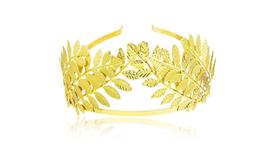 Tiara Arco Deus Grego Folha Louro Dourada Coroa Deusa Grega