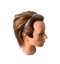 Tiara Arco Metal Acessório De Cabelo Prata Liso 14Cm