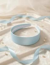 Tiara Arquinho Cinderela Ella Diadema Infantil Seda Azul