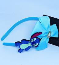 Tiara Arquinho Infantil com Laço Personagem Disney Lilo Angel Stitch Colorido para Aniversário Festa Lembrancinha Tiara Arquinho Infantil com Laço Personagem Disney Lilo Angel Stitch Colorido para Aniversário Festa Lembrancinha