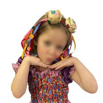 Tiara Arquinho Luxo Festa Junina com Mini Chapéu de Palha e Fitas Coloridas São João Arraia Quermesse Quadrilha Caipira Tiara Arquinho Luxo Festa Junina com Mini Chapéu de Palha e Fitas Coloridas São João Arraia Quermesse Quadrilha Caipira