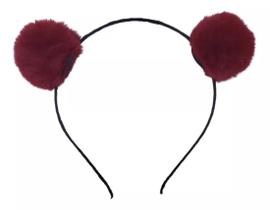 Tiara Arquinho Pompom Adulto e Infantil Varias Cores