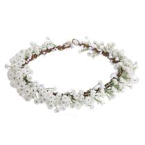 Tiara Arranjo Coroa Guirlanda Floral Noiva Dama Daminha Boho