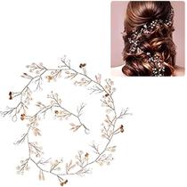 Tiara Arranjo P/ Cabelo Noiva Pérola Fio Strass Cristal Luxo