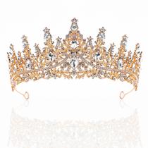Tiara BEAYFILY Crystal Strass dourado 14x6 cm Tiara BEAYFILY Crystal Strass dourado 14x6 cm