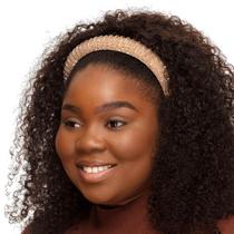 Tiara Beige com Pedrarias Brilhantes - De Benguela