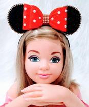 Tiara Belli Minnie/Minie Vermelha para Cabelo - Acessório Infantil