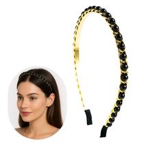 Tiara Blogueirinha Arquinho Delicada Classic Design com Pérolas (1 Und) Tiara Blogueirinha Arquinho Delicada Classic Design com Pérolas (1 Und)