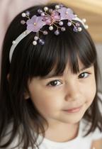 Tiara Borboleta No Jardim - Acessório Infantil Personalizável