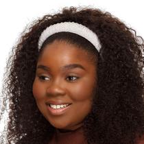 Tiara Branca com Pedrarias Brilhantes - De Benguela