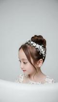 Tiara Cabelo Flor Pérola Noiva Dama Daminha Tiara Cabelo Flor Pérola Noiva Dama Daminha
