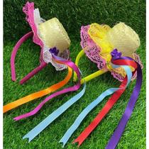 Tiara Caipirinha com fitas Chapéu Festa Junina