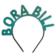 Tiara Carnaval Bora Bill Azul Fantasia e Acessório Divertido