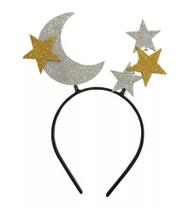 Tiara Carnaval Lua e Estrelas EVA Prata/Dourado Vivarte - Inspire sua Festa Loja Tiara Carnaval Lua e Estrelas EVA Prata/Dourado Vivarte - Inspire sua Festa Loja