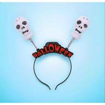 Tiara Caveira Com Led Halloween