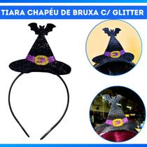 Tiara Chapeu de Bruxa Fantasia para Halloween,Festas e Eventos