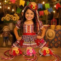 Tiara Chapeu Festa Junina Sao Joao Arraia Caipira Arquinho julina Caipira Temática