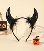 Tiara Chifre Diabinha P/ Festa Fantasia Halloween Carnaval Tiara Chifre Diabinha P/ Festa Fantasia Halloween Carnaval