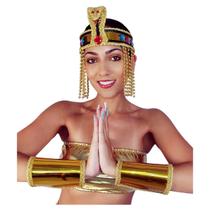Tiara Cleópatra Fantasia Rainha do Egito Adulto Feminina Luxo Halloween Cosplay Faixa Deusa Egípcia Carnaval Festa Medie - Fantasias do Ó