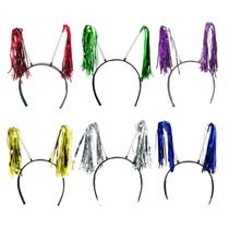 Tiara Com Fios Metalizados Colorida Carnaval Pacote Com 12 Unid. Tiara Com Fios Metalizados Colorida Carnaval Pacote Com 12 Unid.