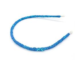 Tiara com Glitter Azul. Comprar e Usar