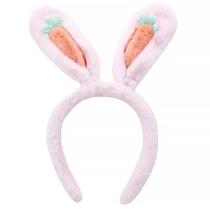 Tiara com Orelhas de Coelho e Cenoura Páscoa Rosa 1039811 - Cromus Tiara com Orelhas de Coelho e Cenoura Páscoa Rosa 1039811 - Cromus