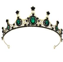 Tiara Coroa Cristais Verde Festa Tiara Coroa Cristais Verde Festa