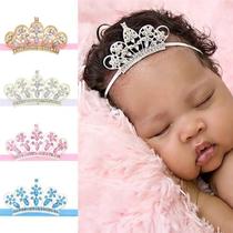 Tiara Coroa Fita Princesa Bebê Cores Diversas - 3 Unidades - Só Princesas