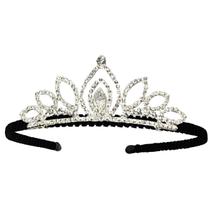 Tiara Coroa Strass Noiva Debutante Festa Daminha Delicada
