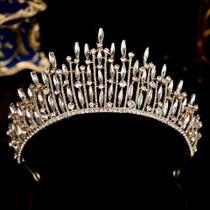 Tiara Coroa Strass Noivas Miss Prata Dourada Tiara Coroa Strass Noivas Miss Prata Dourada