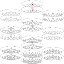 Tiara Crown Hicarer Silver Princess Crystal Girls x20 Tiara Crown Hicarer Silver Princess Crystal Girls x20