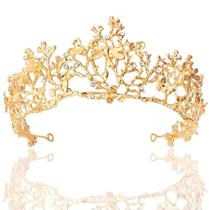 Tiara Crown Yean Wedding Princess Queen Rhinestone Gold Tiara Crown Yean Wedding Princess Queen Rhinestone Gold