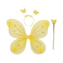 Tiara De Borboleta Para Meninas Com Asas E Varinha, Acessórios De Conto De Fadas, Amarelo, Verde,
