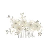 Tiara de Cabelo Arranjo Flor Branca Noiva Madrinha Daminha Tiara de Cabelo Arranjo Flor Branca Noiva Madrinha Daminha