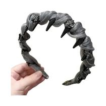 Tiara De Cabelo Com Malha E Dentes De Pente, Versátil E Elegante