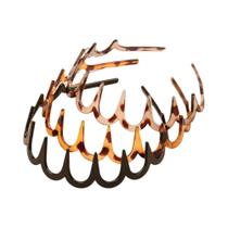 Tiara De Cabelo Feminina Coreana Antiderrapante Em Formato U Com Dentes Fixos De Plástico Para