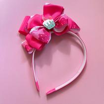 Tiara de Cabelo Laço em Pé Cupcake Pink Tiara de Cabelo Laço em Pé Cupcake Pink