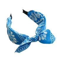 Tiara De Cabelo Larga De Algodão Com Estampa Floral Para Mulheres, Acessório De Cabelo Étnico Macio