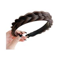 Tiara De Cabelo Trançada Natural E Fluffy Para Mulheres, Aumenta O Volume E Esconde Cabelos Brancos,