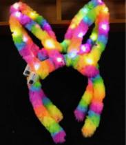 Tiara de coelho arco iris c/ led q23248