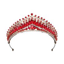 Tiara De Cristal Barroco Para Mulheres, Acessório De Cabelo Para Casamento E Prom, Joia Coroa