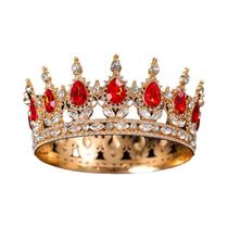 Tiara De Cristal Barroco Para Mulheres, Coroas Para Festas, Prom, Casamentos E Acessórios De Cabelo