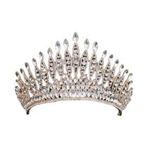 Tiara De Cristal Barroco Para Mulheres, Coroas Para Prom, Casamento E Acessórios De Cabelo Para
