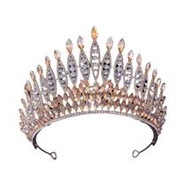 Tiara De Cristal Barroco Para Mulheres, Coroas Para Prom, Casamento E Acessórios De Cabelo Para