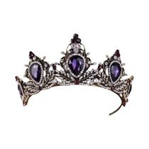 Tiara De Cristal Dourado Com Strass Vintage Barroco Acessórios De Cabelo Para Noivas Tiara De Cristal Dourado Com Strass Vintage Barroco Acessórios De Cabelo Para Noivas